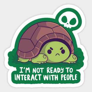 Antisocial Tortoise Sticker